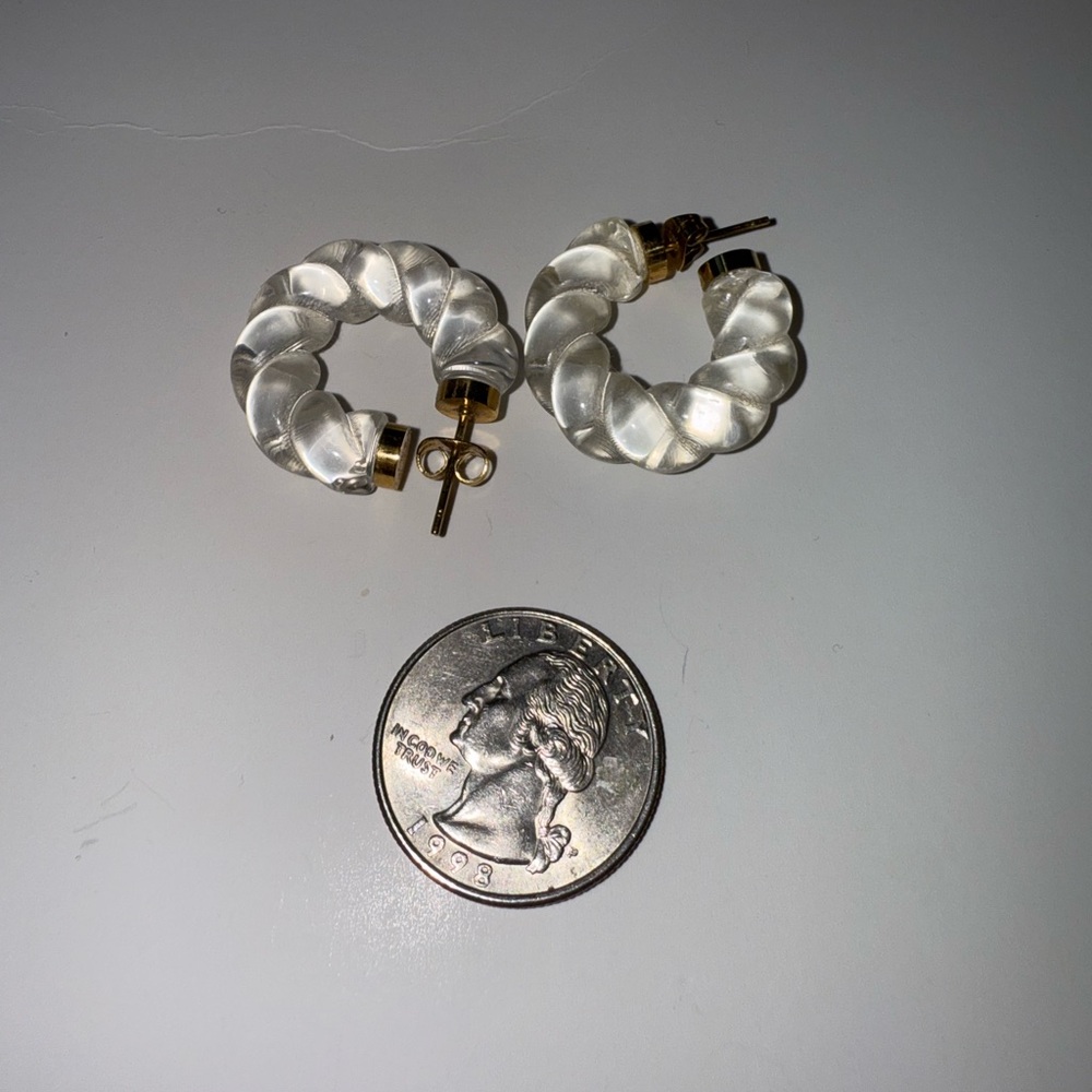 Stylish Clear Hoop Earrings